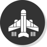 diseño de icono de vector de avión