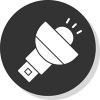 Flashlight Vector Icon Design