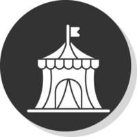 Circus Tent Vector Icon Design