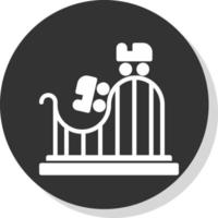 Roller Coaster Vector Icon Design