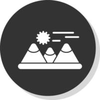 Mountains Vector Icon Design