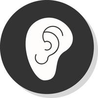 Ear Vector Icon Design