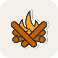 Bonfire Vector Icon Design