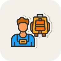 Tourist Vector Icon Design