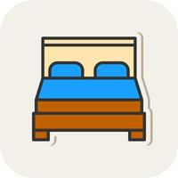 Bed Vector Icon Design