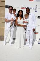 Garcelle BeauvaisNilon  Family  arriving at the Annual White Party hosted by Sean Diddy Combs  Ashton Kutcher in Beverly Hills CA on July 4 2009 2008 photo