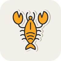 Lobster Vector Icon Design