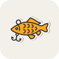 diseño de icono de vector de cebos de pesca