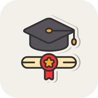 Graduation Vector Icon Design