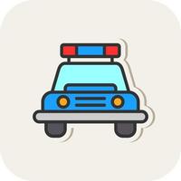 Police Car Vector Icon Design