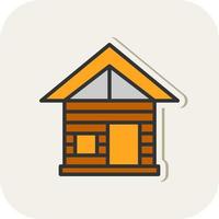 Cabin Vector Icon Design