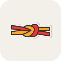 Reef Knot Vector Icon Design