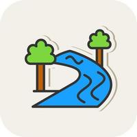 River Sign Vector Icon Design