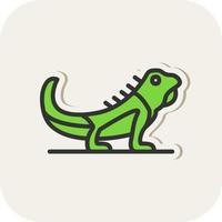 diseño de icono de vector de iguana