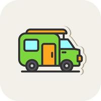 Caravan Vector Icon Design