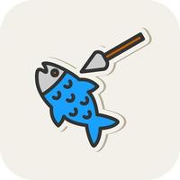 diseño de icono de vector de pesca submarina