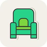 Armchair Vector Icon Design