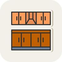 Kitchen Furniture Vector Icon Design