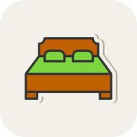 Bed Vector Icon Design