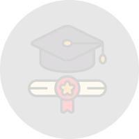 diseño de icono de vector de graduación