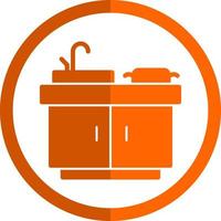 diseño de icono de vector de fregadero de cocina