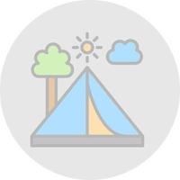 Tent Vector Icon Design