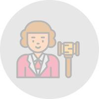 Judge Vector Icon Design