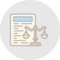 Law Vector Icon Design