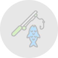 diseño de icono de vector de pesca