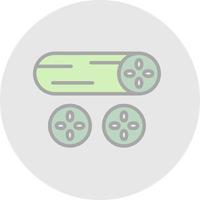 Cucumber Vector Icon Design