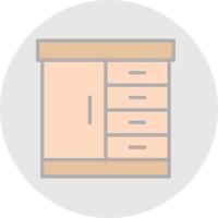 Cabinet Vector Icon Design