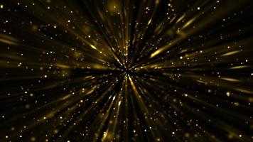 Sparkling gold particles and shimmering light rays motion background animation. This glitzy, golden glamour background is full HD and a seamless loop. video