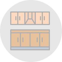 Kitchen Furniture Vector Icon Design