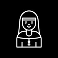 Nun Vector Icon Design