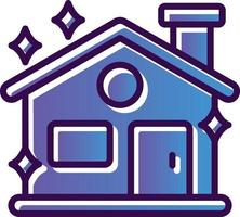 Clean House Vector Icon Design