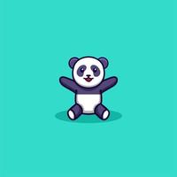 Cute Panda Design vector