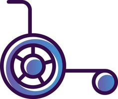 Wheelchair Vector Icon Design