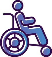 diseño de icono de vector de discapacidad