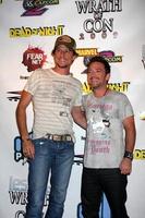 Corin Nemic  David Faustino arriving at the Wrath of Con Party at the Hard Rock Hotel in San Diego CA on July 24 20092009 photo