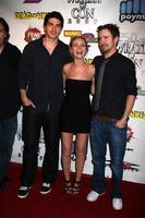 Brandon Routh Anita Briem Sam Worthington arriving at the Wrath of Con Party at the Hard Rock Hotel in San Diego CA on July 24 20092009 photo