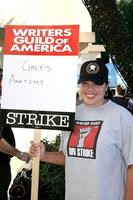 Sara RamirezActors Support WGA Strike Paramount StudiosDecember 12 2007Los Angeles CA2007 photo