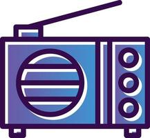 diseño de icono de vector de radio