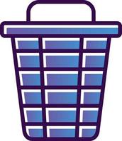 Trash Bin Vector Icon Design