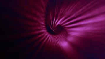 abstract donker magenta etherisch spiraal licht tunnel. lus, vol hd beweging achtergrond animatie. video