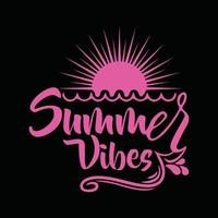 Summer T-shirt Design vector