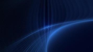 électrique bleu spirale fractale lumière vague mouvement Contexte animation avec embrasé lumière poutres. plein HD et boucle géométrique Contexte. video