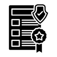 Privacy Policy Template Icon Style vector