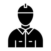 Firefighter Male Icon Style vector