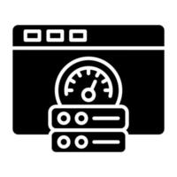 navegador cache icono estilo vector