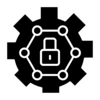 Cyber Security Icon Style vector